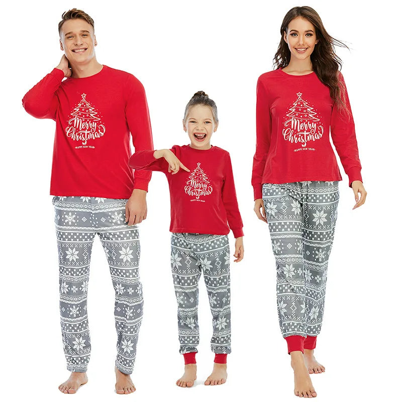 Maxy Christmas Family Matching Clothes Mother Daughter Pajamas Father Son Sleepwear Kids Adult Xmas Costume Pajamas Party Clothing