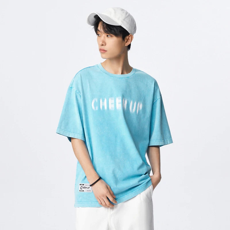 Semir 2023 Men T-shirt Spring New Comfortable Skin-friendly Breathable Top Letter Printing Short-sleeved T-shirt for Men