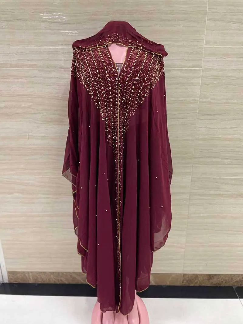 Amay Fashion African Sequined Dress Women Elegant Traditional Gown Gown Ladies Wedding Dress Women's Party Dress Muslim Dress