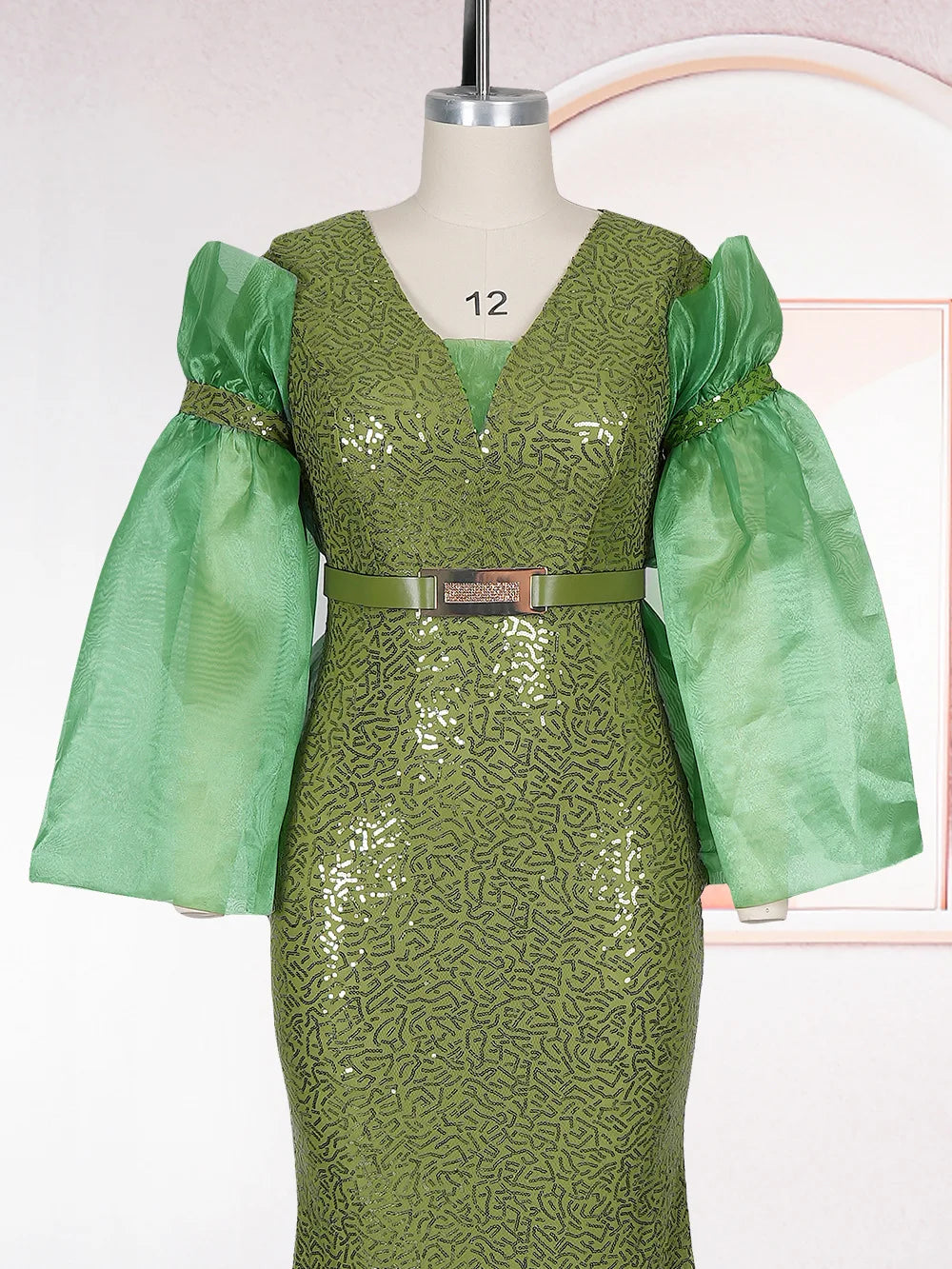 Maxy Luxury Sequins Dresses for Women Elegant Wedding Party Evening Gown African Dashiki Outfits 2026 Birthday Dress Ladies Clothing