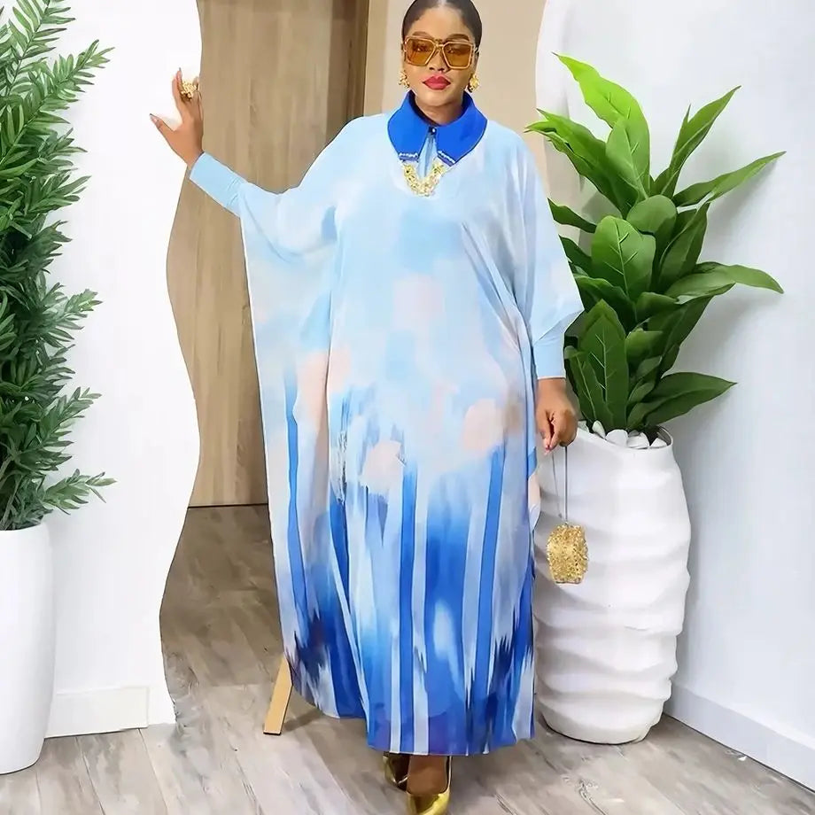 Amay For Women Dubai Luxury African Muslim Fashion Dress Caftan Marocain Evening Party Dresses Boubou Robe Djellaba Femme