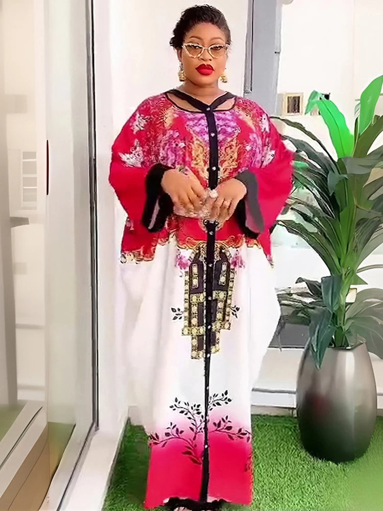 Amay Wedding Party Traditional Chiffon Dresses Dubai African Women Dashiki Outfits Loose Boubou Elegant Ladies Clothing Maxy Robes