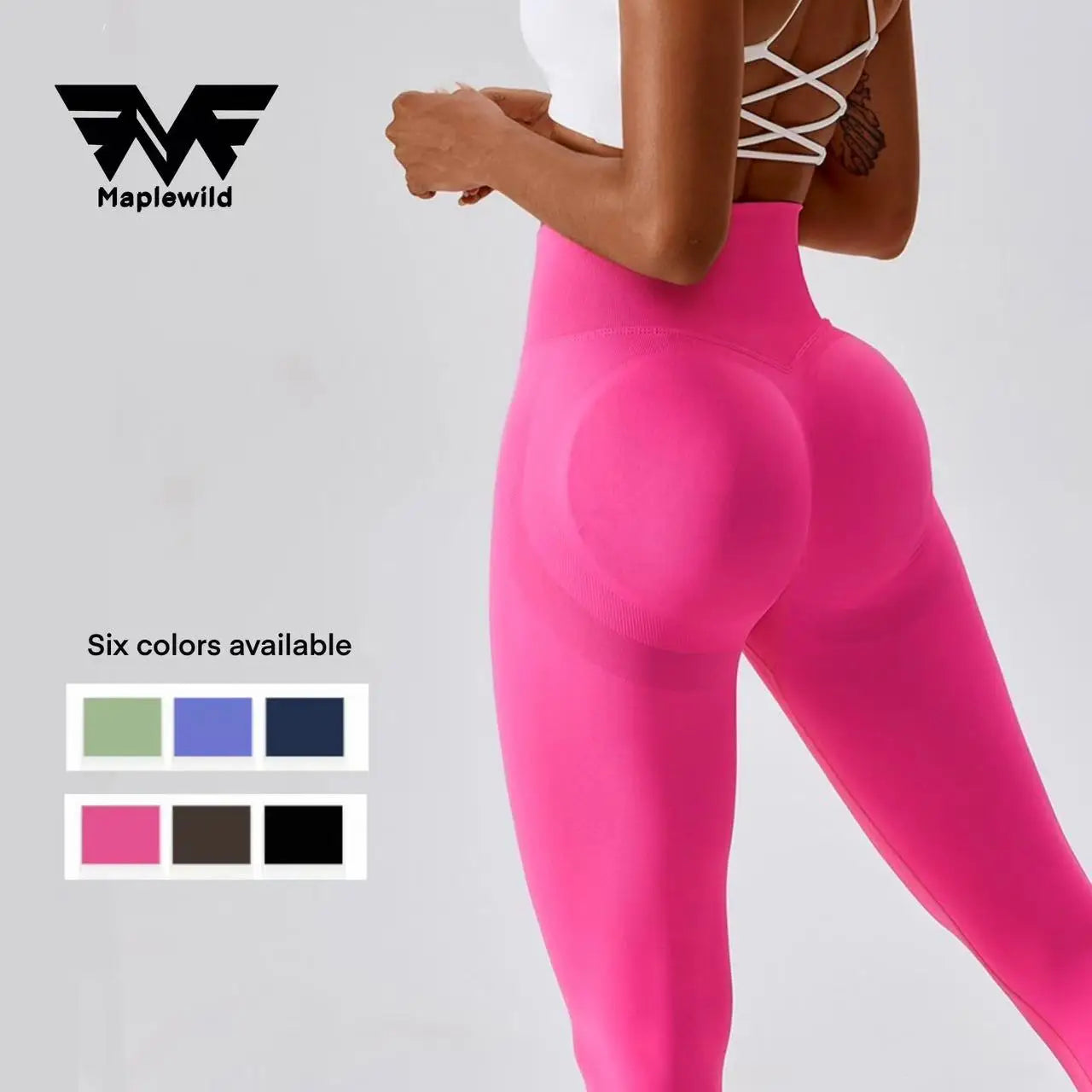 Babs Ladies peach hip fitness dance high waist belly compression hip lift exercise multi-color running yoga pants