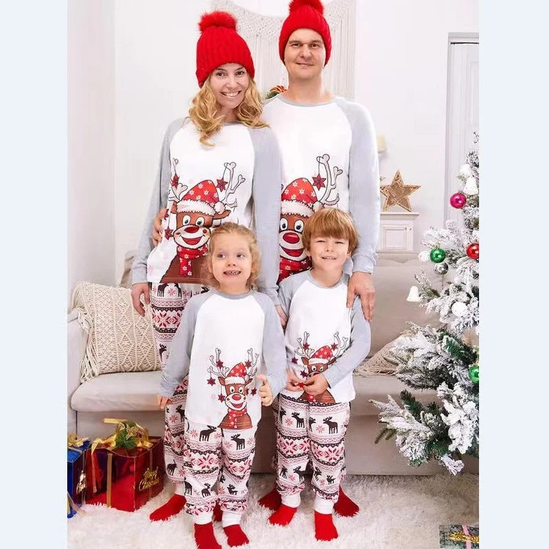 Maxy Christmas Family Matching Pajamas Sets Daddy Mommy and Me Xmas Pj's Clothes Father Mother Children Baby Sleepwear