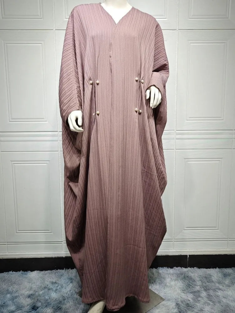 Maxy One Piece Open Abaya Dubai Turkey Kaftan Muslim Cardigan Abayas Dresses For Women Casual Robe Kimono Femme Caftan Islam Clothing
