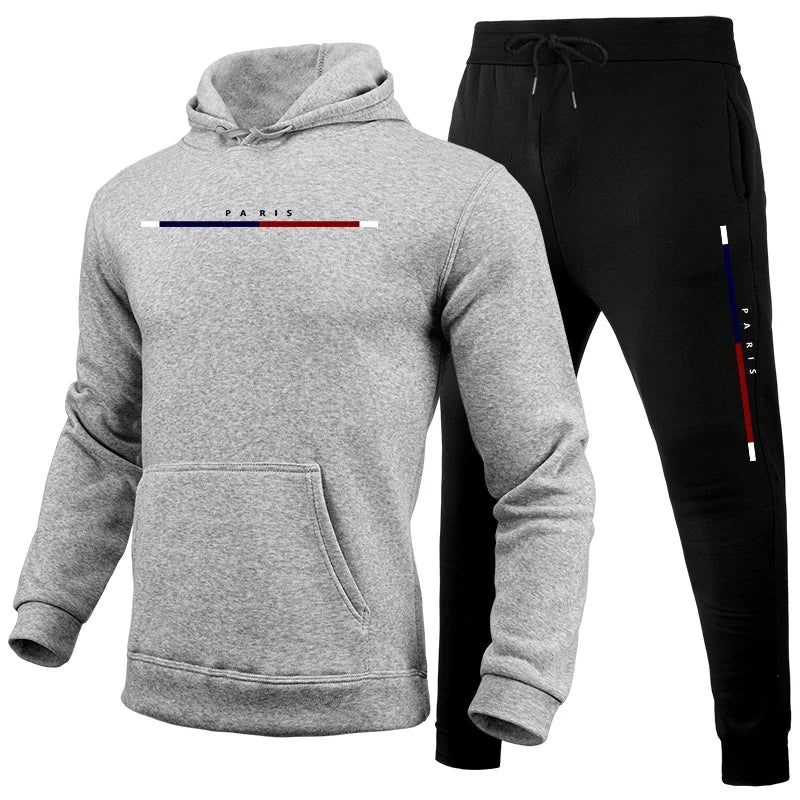 Maxy Sports Outdoors Hot Sales Men Two Piece Set Daily Men's Tracksuit Comfortable Hooded Sportswear Man Fashion Suits Jogging Simple