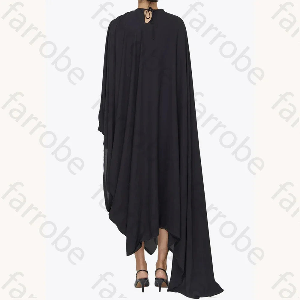 Maxy Sexy Elegant Crepe Midi Dress A-Line Evening Dresses Occasion Formal Exquisite High Quality Prom Party Gown for Women