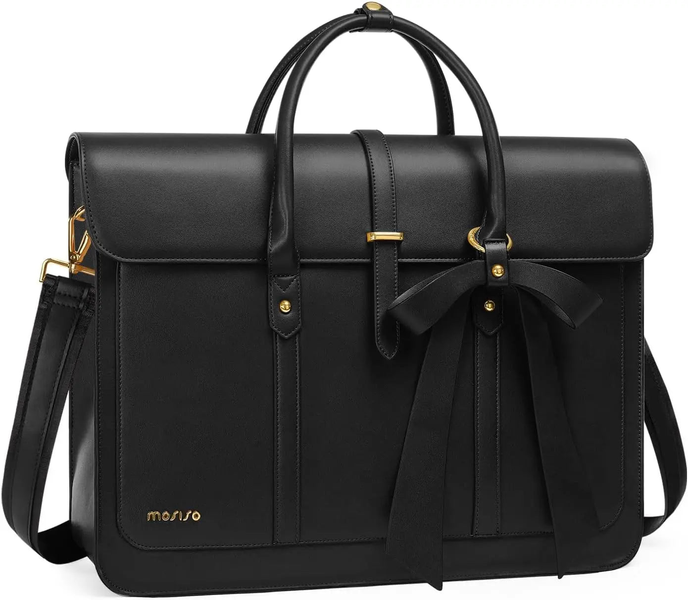 Maxy 13.3 14 15 16 17.3-inch Laptop Bag for MacBook Air Pro M3 M2 Notebook Women PU Leather Tote Laptop Shoulder Bag Backpack Handbag