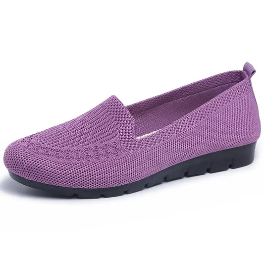 Maxy Mesh Breathable Sneakers Women Breathable Light Slip on Flat Casual Shoes Ladies Loafers Socks Shoes Women Zapatillas Mujer