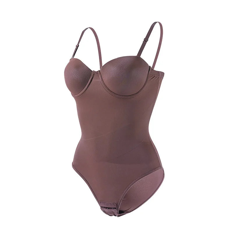 Maxy Cross-Border Plus Size Seamless One-Piece Shapewear Dress Special Strapless Corset Waist Cincher Hip Lifter with Bra