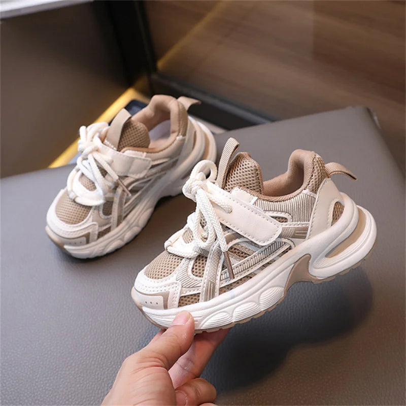 Maxy New Autumn Children Shoes For Boys Mesh Breathable Kids Sport Shoes Non-slip Fashion Toddler Girls Sneakers EU 21-30