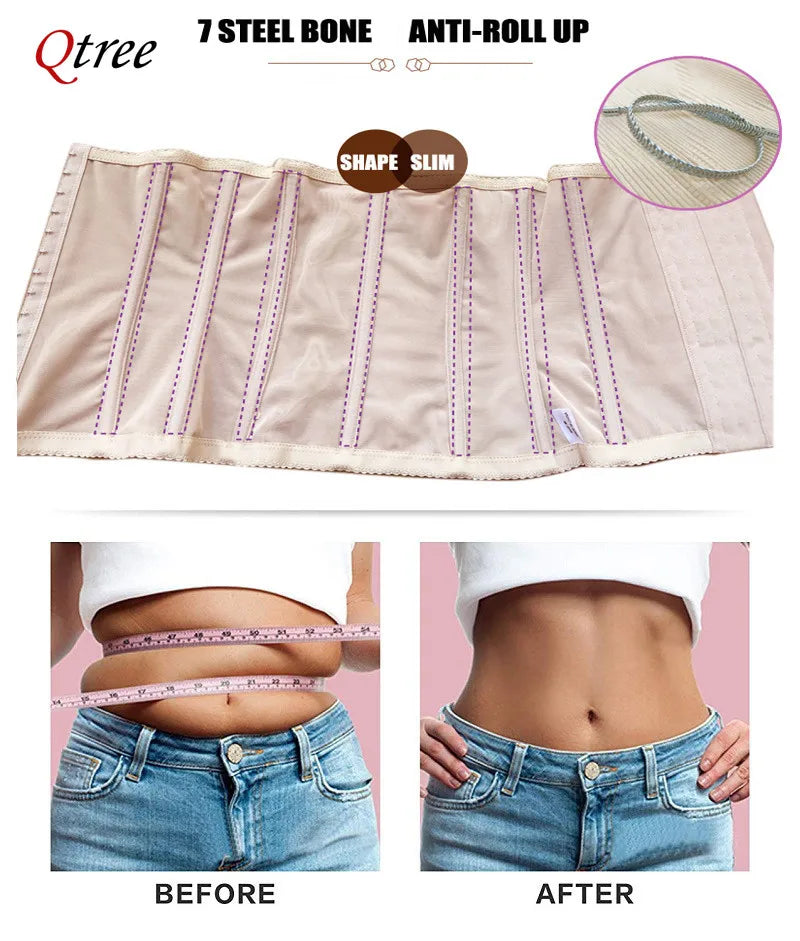 Maxy Dress Slimming Waist Trainer Belt Shapewear Women Belly Cincher Body Shaper Fat Compression Strap Girdles Firm Hook Corset