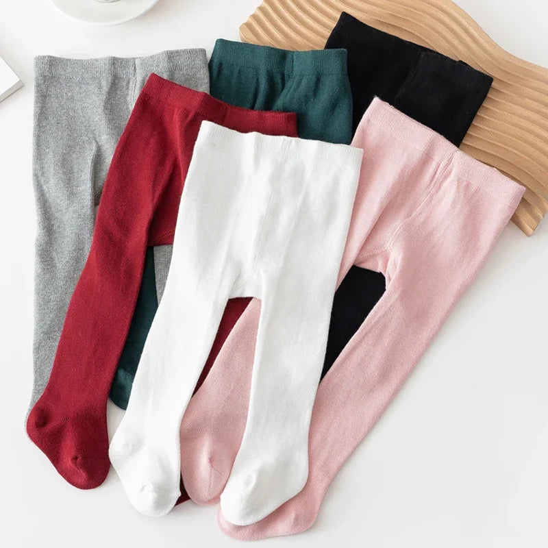 Tights Stockings Baby Girls Newborn Stockings Pantyhose Elastic Waist Solid Color Slim Fit Socks Tights for Casual Daily