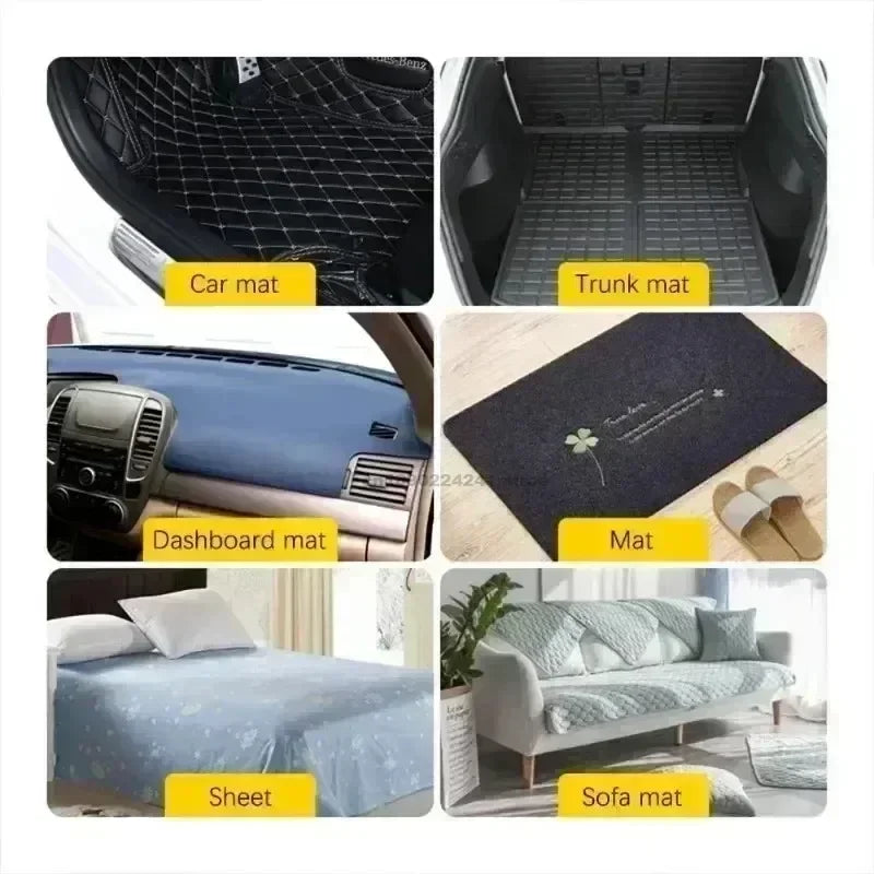 Maxy Black Adhesive Tape Household Use Touches Fastener Pad Fixed Patch Double Sided Mat Grip Strap Self-adhesive DIY Apparel