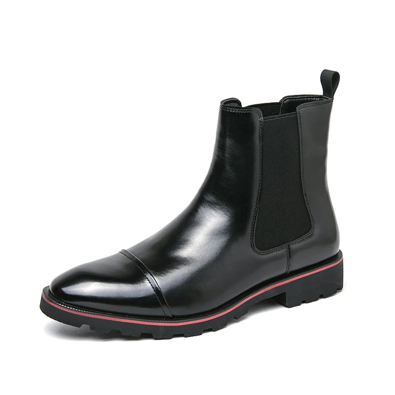 Amay Mens High Top Dress Shoes Men's Formal Original Leather Italian Skin Shoes for Men Elegant Casual Business Luxury Social Male