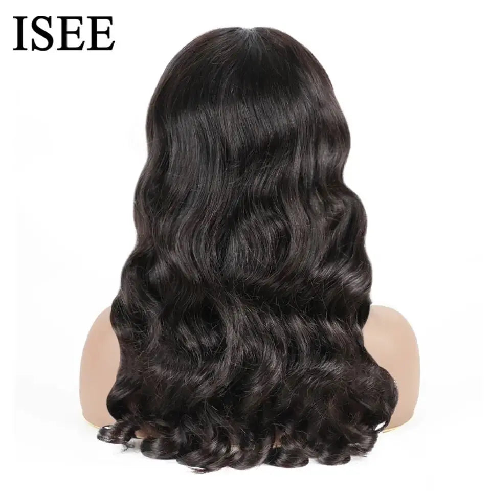 Maxy Ocean Wave Wig Wear And Go Wig Glueless Body Wave Human Hair Wigs 6x4 Lace Front Wig Pre Cut PrePlucked Remy Hair For Women