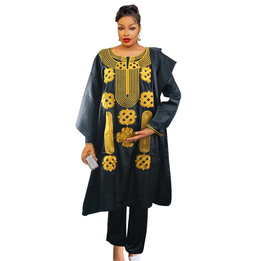 Maxy Top and Pant Sets Fashion Attire Daily Leisure for Women Turkey Outfits Plus Size Comfortable Ladies Clothing African Clothes