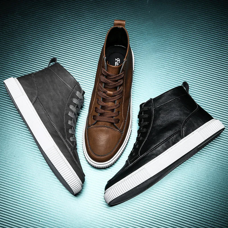 Visco High Quality Lightweight Non-slip Mans Boots Autumn New Men's Casual Shoes Fashion Comfortable Breathable Business Shoes 44