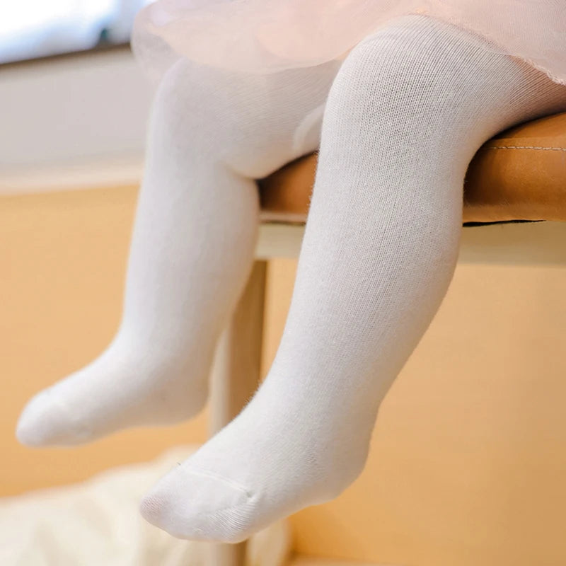 Tights Stockings Baby Girls Newborn Stockings Pantyhose Elastic Waist Solid Color Slim Fit Socks Tights for Casual Daily