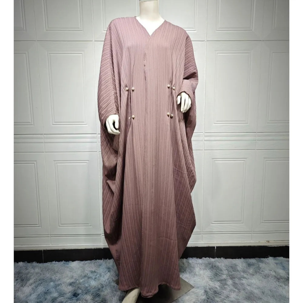 Maxy One Piece Open Abaya Dubai Turkey Kaftan Muslim Cardigan Abayas Dresses For Women Casual Robe Kimono Femme Caftan Islam Clothing