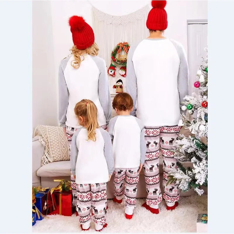 Maxy Christmas Family Matching Pajamas Sets Daddy Mommy and Me Xmas Pj's Clothes Father Mother Children Baby Sleepwear