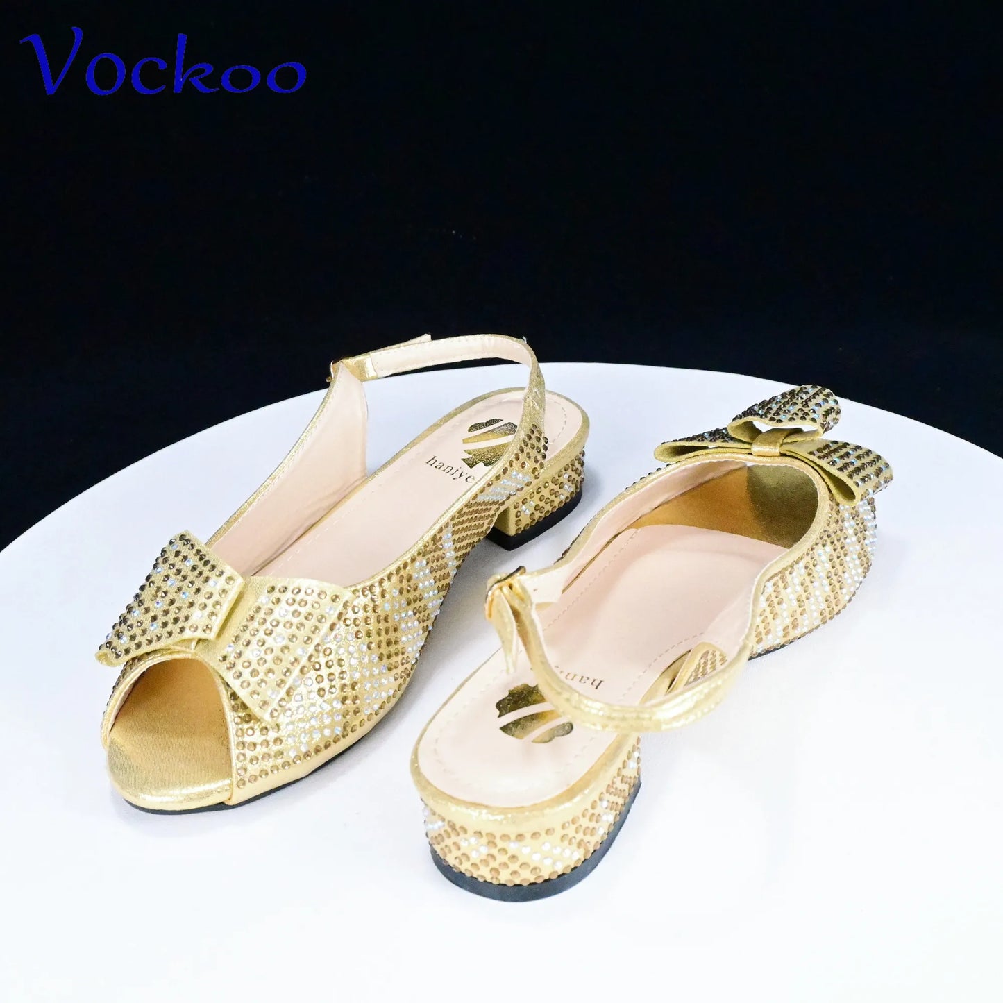 Babs High Quality 2024 Spring Summer New Design in Gold Color Casual Style Italian Women Shoes and Bag Set for Wedding Party