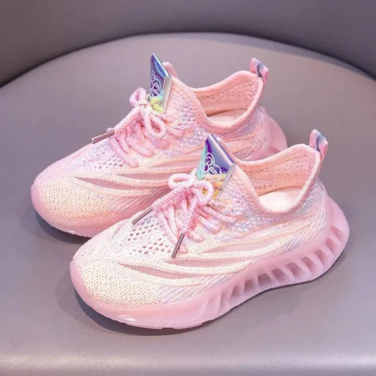 Visco 2024 Spring/Autumn Baby Shoes Breathable Knitting Infant Shoes Soft Sole Toddler Boys Girls Shoes Children Sneakers