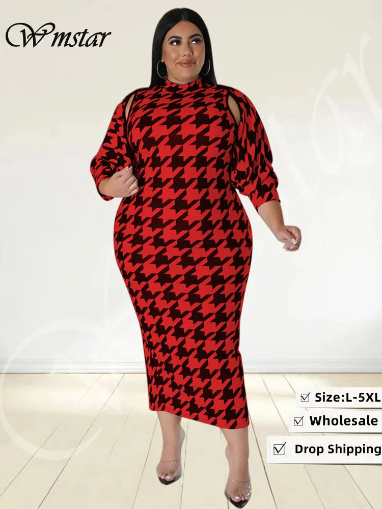 Maxy Plus Size Dress Sets Two Piece Outfits Dresses and Out Wear Sexy Matching Suit Fall Clothes