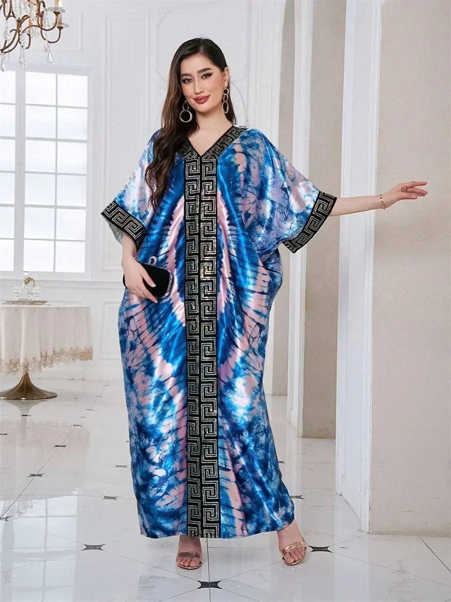 Customized Abayas For Women Dubai Luxury African Muslim Fashion Caftan Marocain Evening Party Dresses Boubou Robe Djellaba Femme