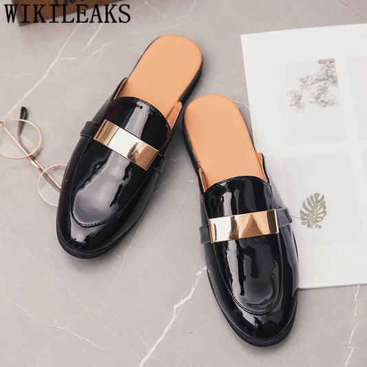 Maxy Black Half Shoes For Men Patent Leather Mens Shoes Casual Luxury Shoes Men Fashion Zapatos Charol Hombre Erkek Deri Ayakkabi