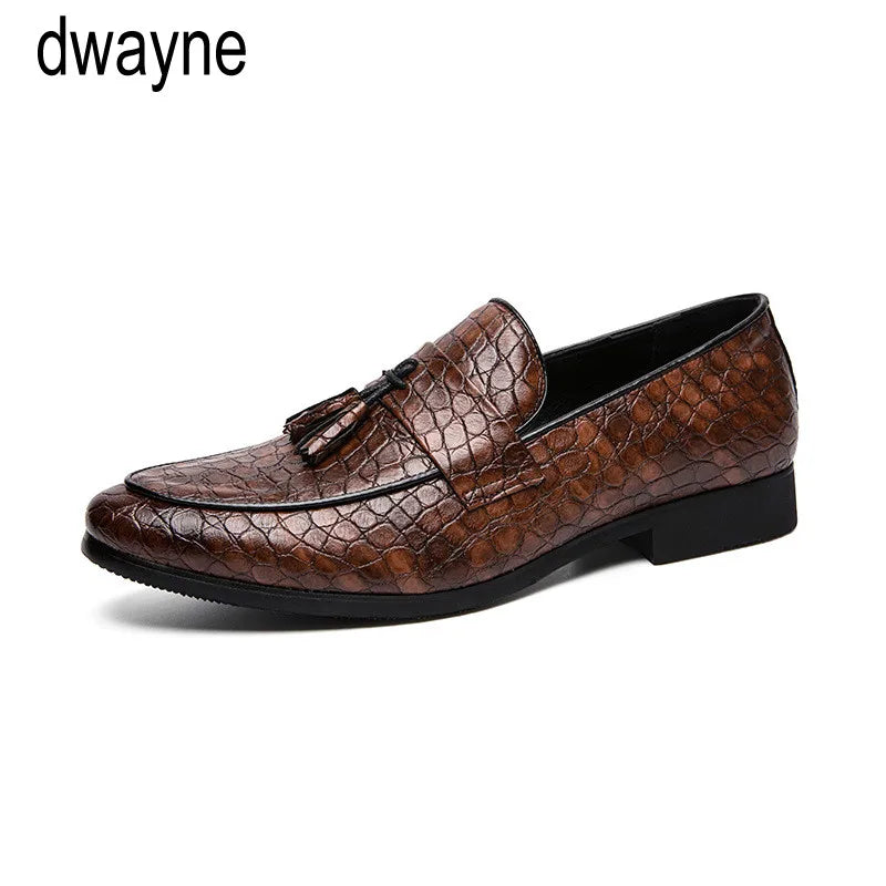 Amay New luxury brand fashion Men tassel loafers shoes leather italian formal dress office footwear oxford shoes for men ert5