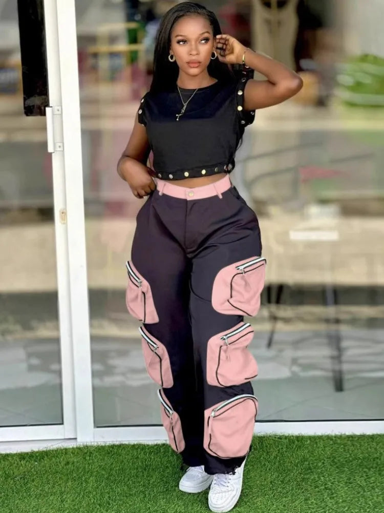 Maxy 2 Piece Women Set Dashiki African Clothes Summer Spring New Fashion Short Sleeve Top And Pants Suit Party Lady Matching Sets