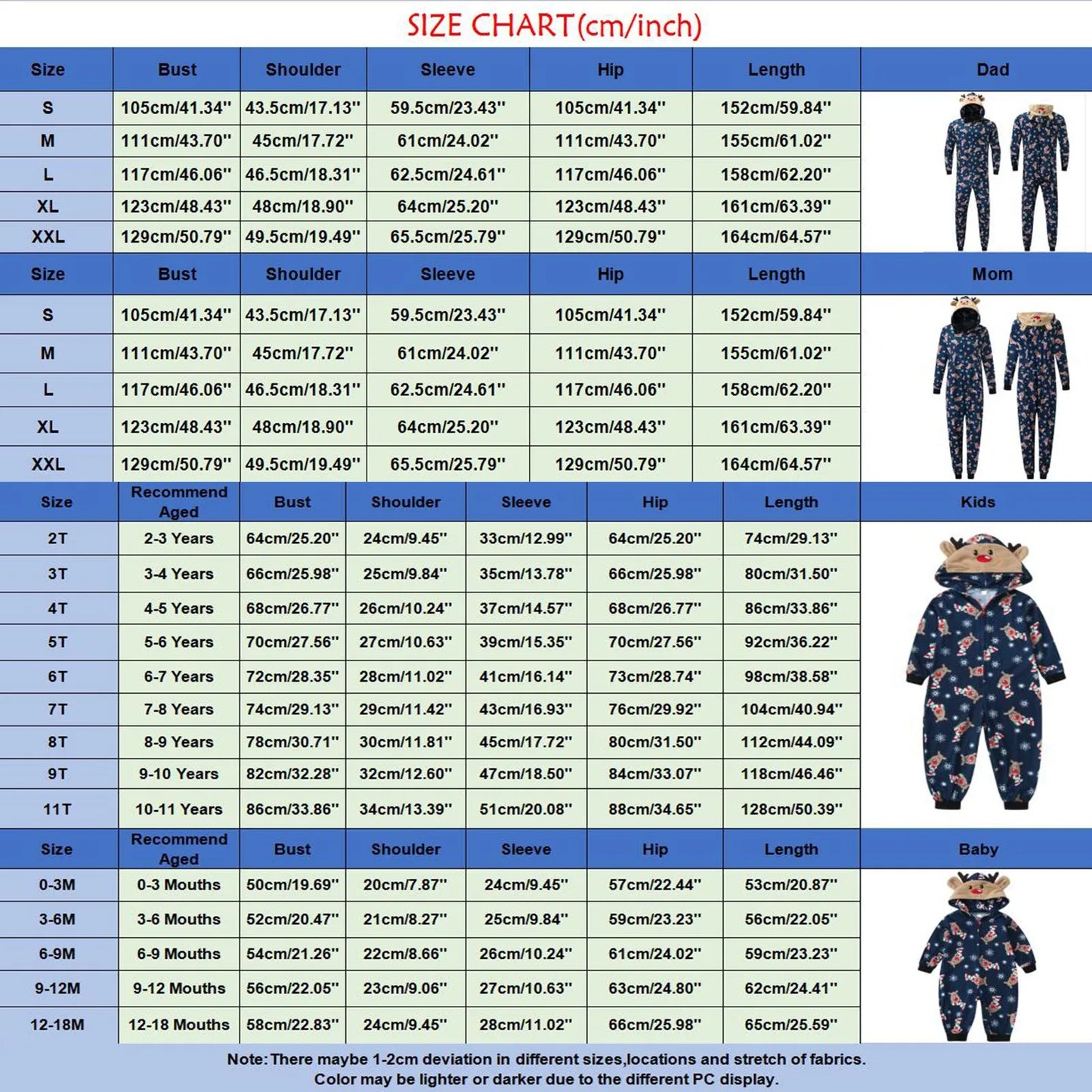 Maxy Christmas Family Clothing Set Adult Children Deer Hooded Romper Jumpsuit Family Pajamas Sleepwear Santa Matching Family Outfit