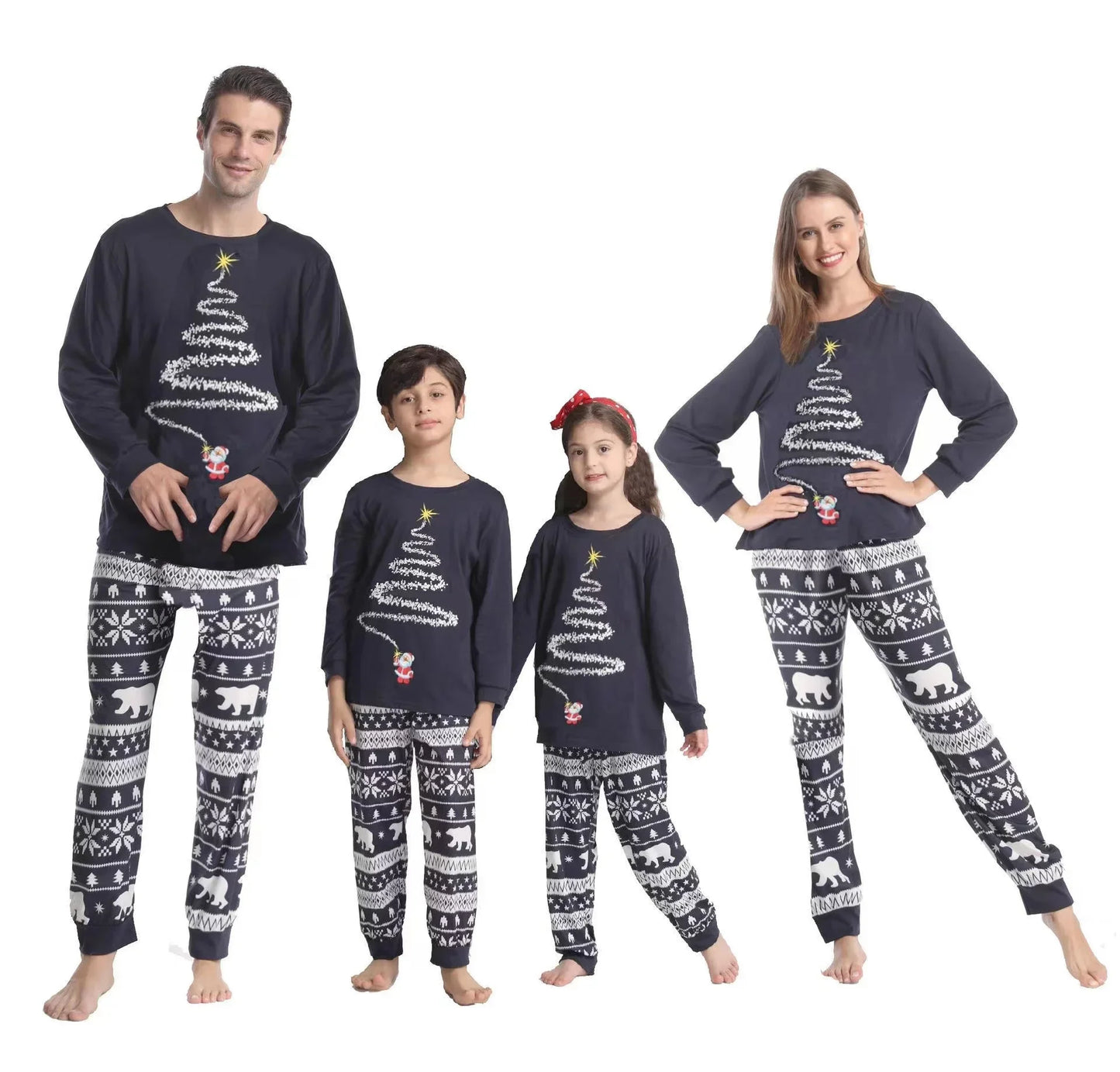 Fashion Women Men Family Christmas Pajamas New Year Costume Children Mother Kids Clothes Matching Outfits Christmas Pajamas Set