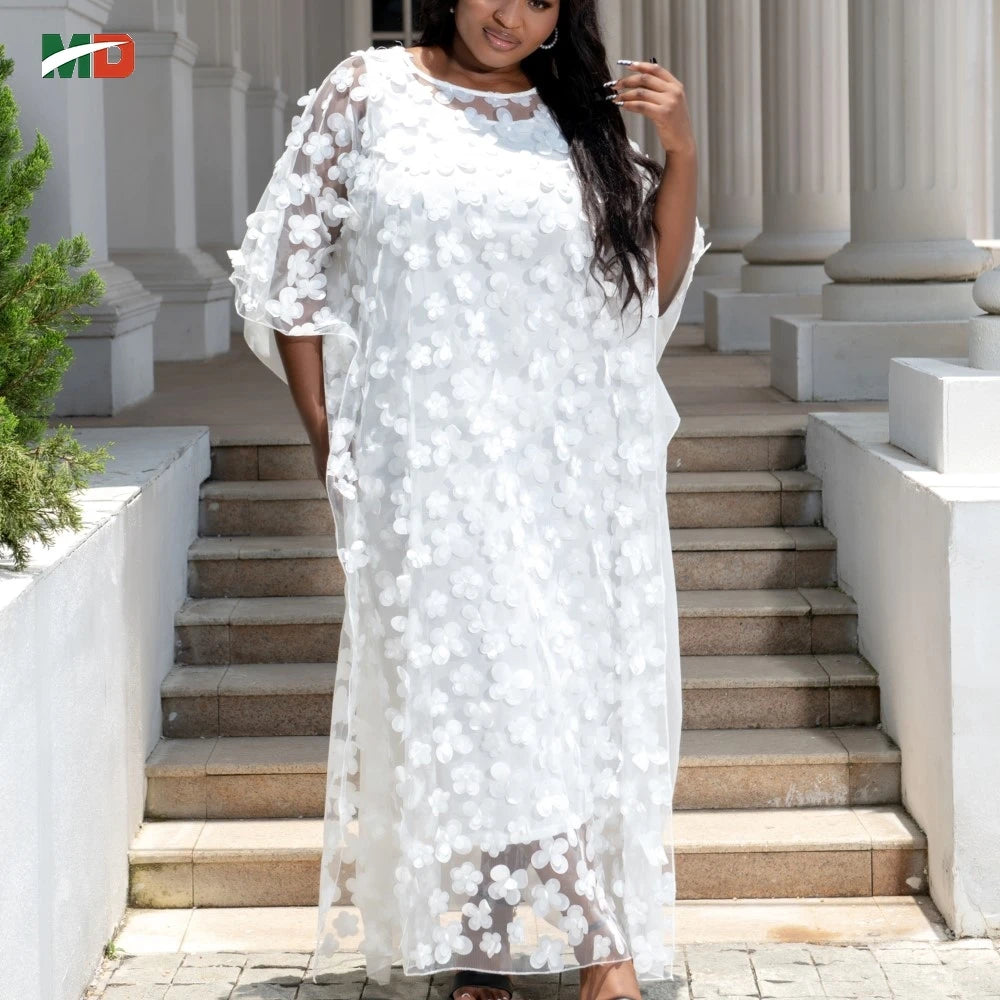 Maxy MD Abayas African Muslim Robe For Women Dubai Luxury Fashion Dress Evening Party Dresses Femme Boubou Djellaba Kaftan Wear