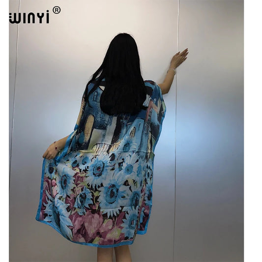 Maxy summer kaftan dress beach wear Femme Robe Muslim woman dresses beach cover ups evening dress abaya dubai luxury
