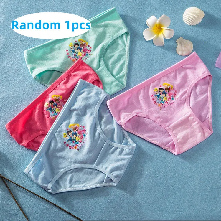 Maxy 1/4pcs Disney Anime Minnie Mouse Girl Underwear Kawaii Mickey Minnie Children Underpants Cartoon Princess Shorts Kids Gifts