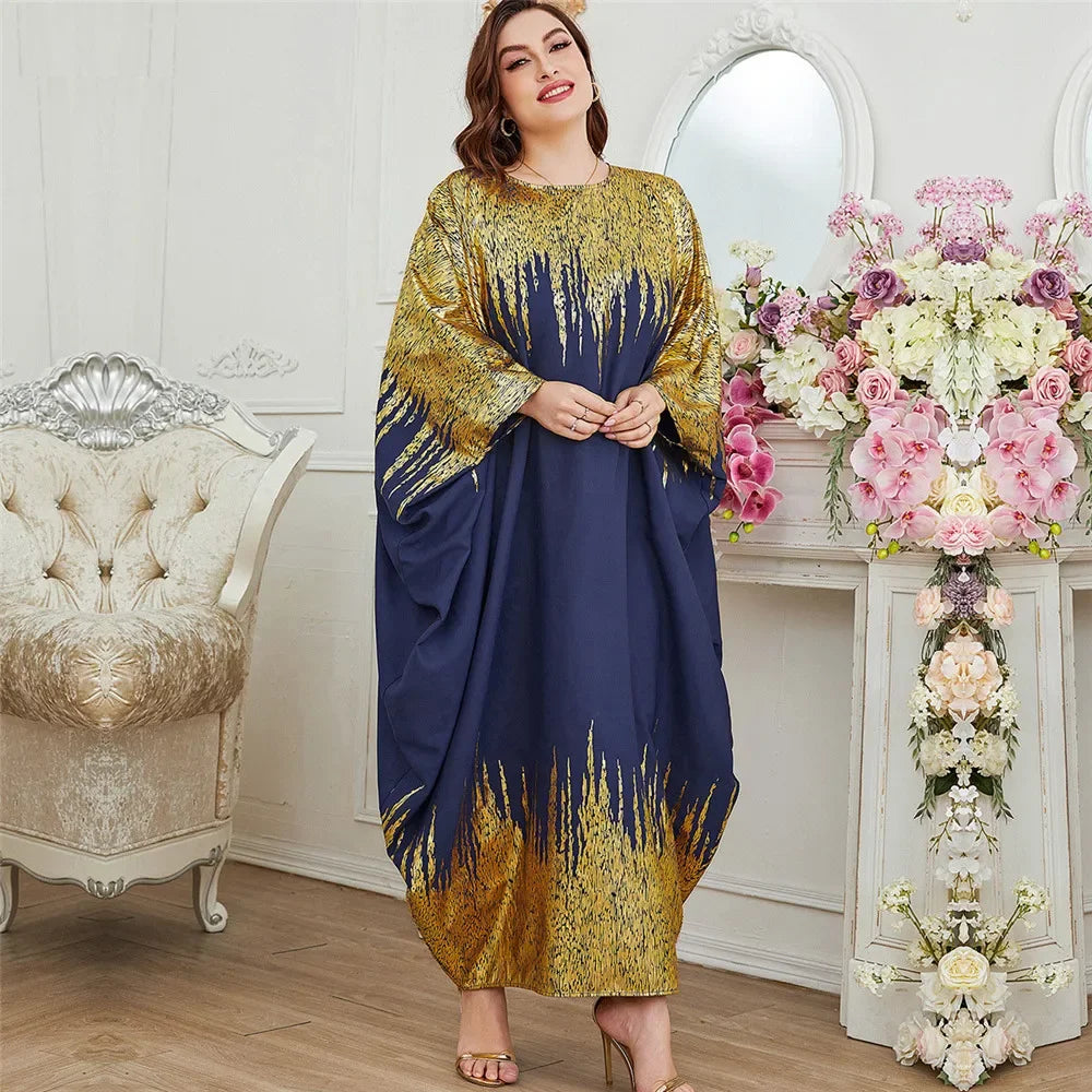 Maxy Ramadan Abayas for Muslim Women Casual Bat Sleeve Maxy Dress Turkey Arab Robe Dubai Islam Kimono Jalaiya Caftan Party Gowns