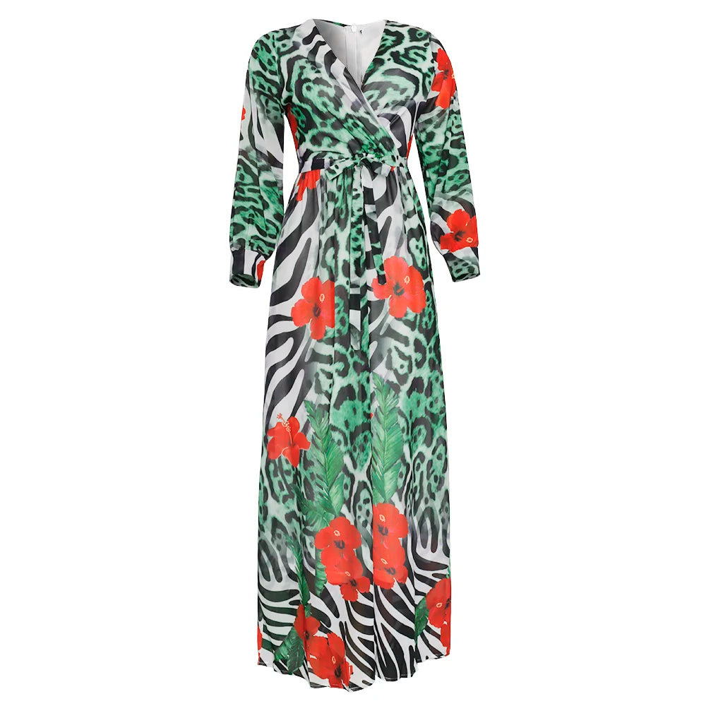 Amay Dresses for Women New Plus Size Evening Party Long Dress Africa Clothing Elegant Kaftan Muslim Chiffon Maxy dress