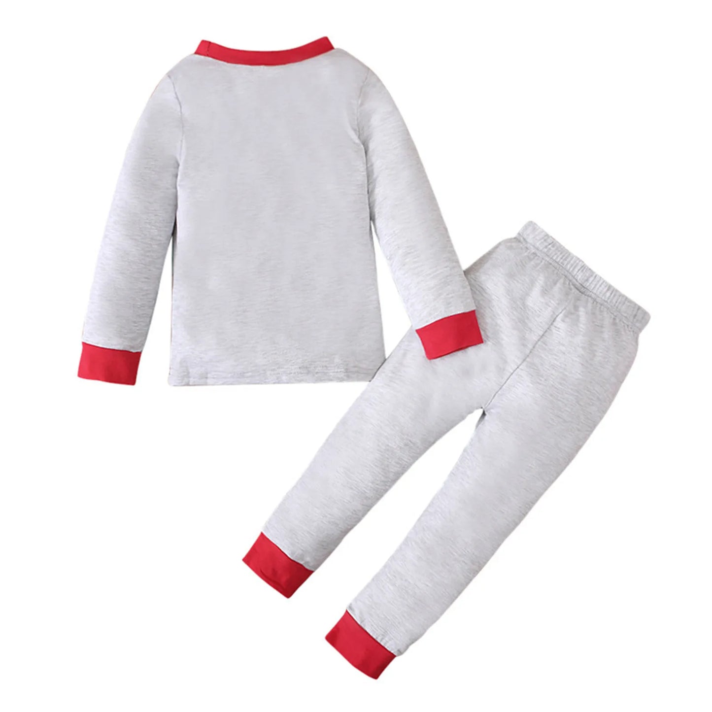 Maxy Kids Christmas Pajamas Set Baby Boy Clothes Girl Sleepwear Nightwear Children Santa Claus Print Pajamas Cotton Clothing Set 2-7Y