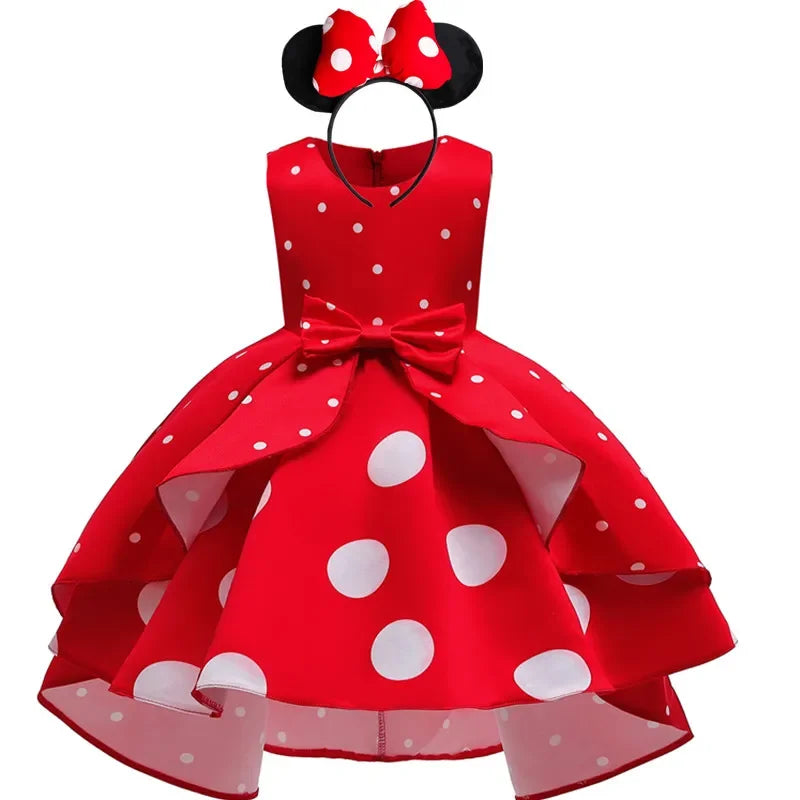 Maxy Halloween Baby Girls Minnie Mickey cos Dress Kids Cartoon Costume Toddler Children Party Birthday Ballet Clothes Princess Dress