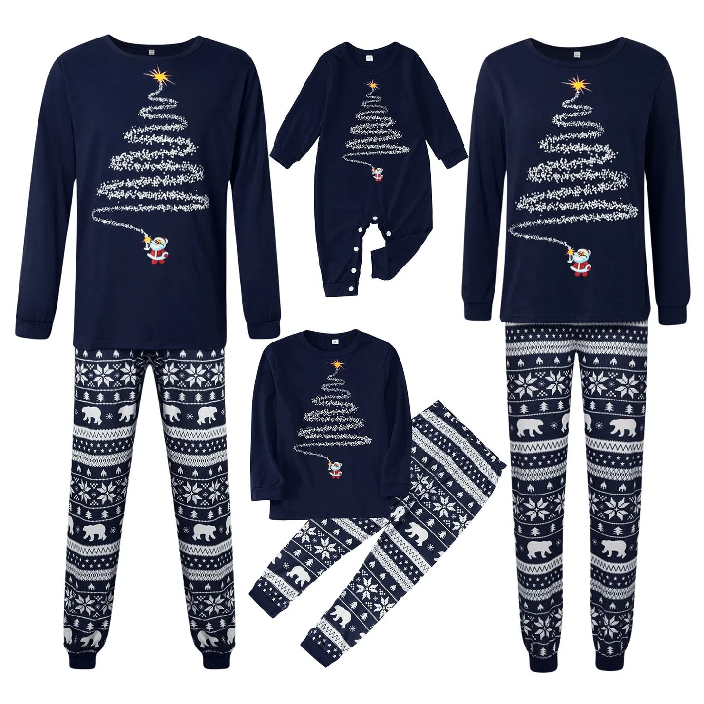 Family Matching Max Outfit 2pcs Sets New Year Autumn Winter Christmas Leisure Homewear Pajamas Family Parent Child Home Clothes Set