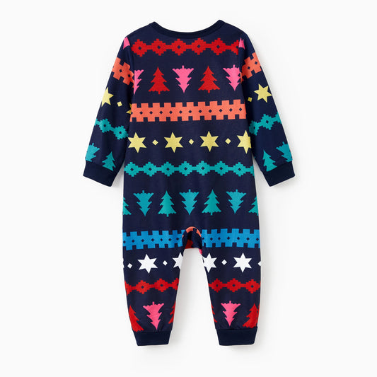 PatPat Max Christmas Pajamas Sets Family Matching Allover Xmas Tree/Star/Fair Isle Pattern