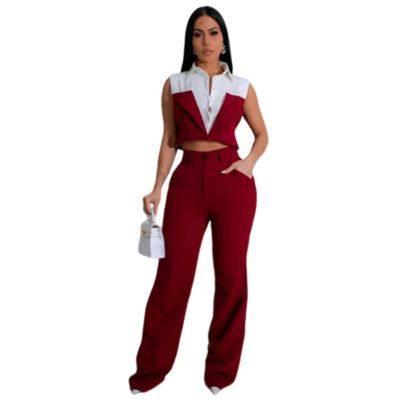 Maxy 2 Piece Women Sets Pring Matching Sets Two Pieces Sets Top And Pants Suits Outfits Clothing New Arrival Spring Summer