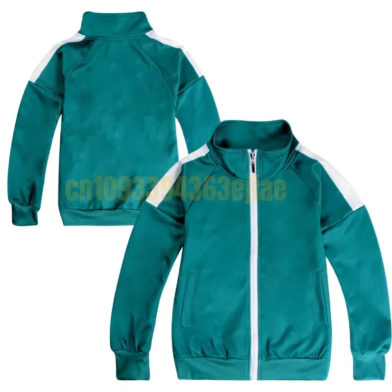 Maxy New Squid Teenagers Sportswear Sweatshirt Player 456 Cosplay Costume 230 Thanos Tracksuit Jacket T-shirt Pant ★❤♡★