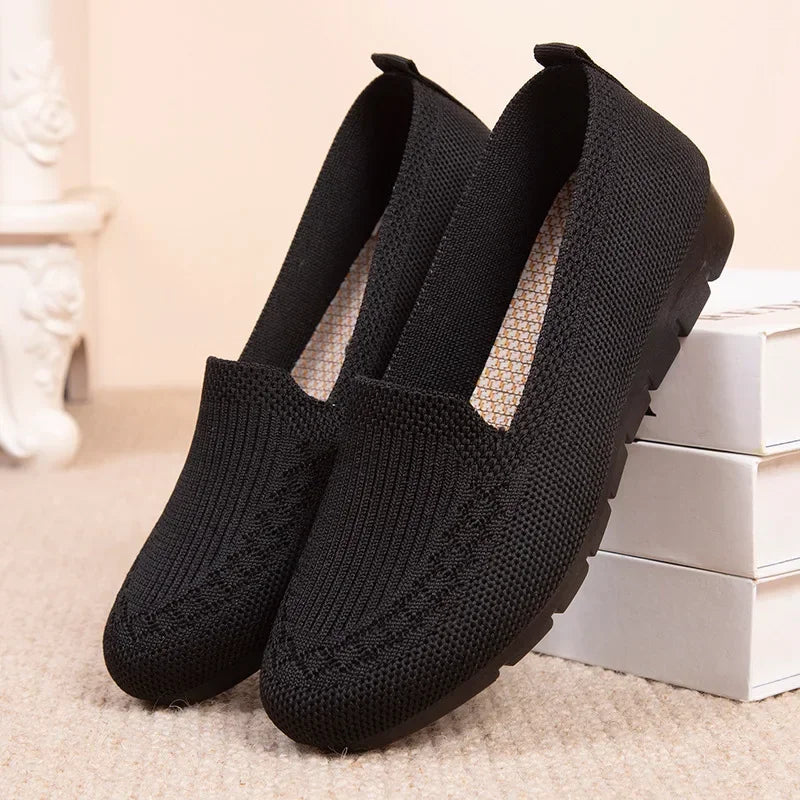 Maxy Mesh Breathable Sneakers Women Breathable Light Slip on Flat Casual Shoes Ladies Loafers Socks Shoes Women Zapatillas Mujer