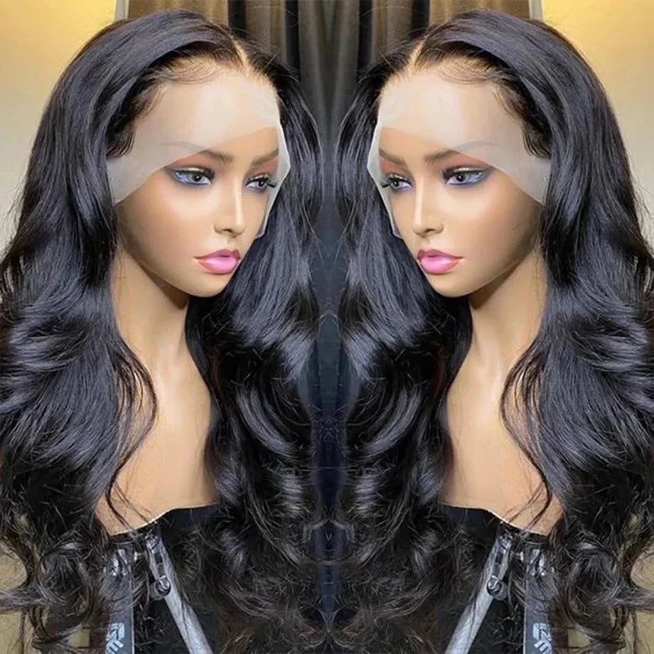 Maxy Body Wave 13x6 HD Lace Frontal Wig Brazilian 30 38 Inch Body 200 Density 13x4 Transparent Lace Frontal Human Hair Wigs For Women