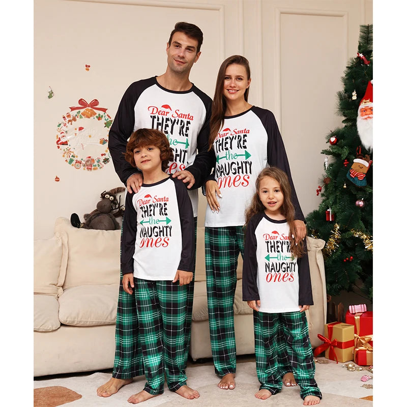 Xmas Family Matching Christmas Pajamas 2024 New Year Adult Kids Mother And Daughter Set Baby Romper Sleepwear Pyjamas Clothes