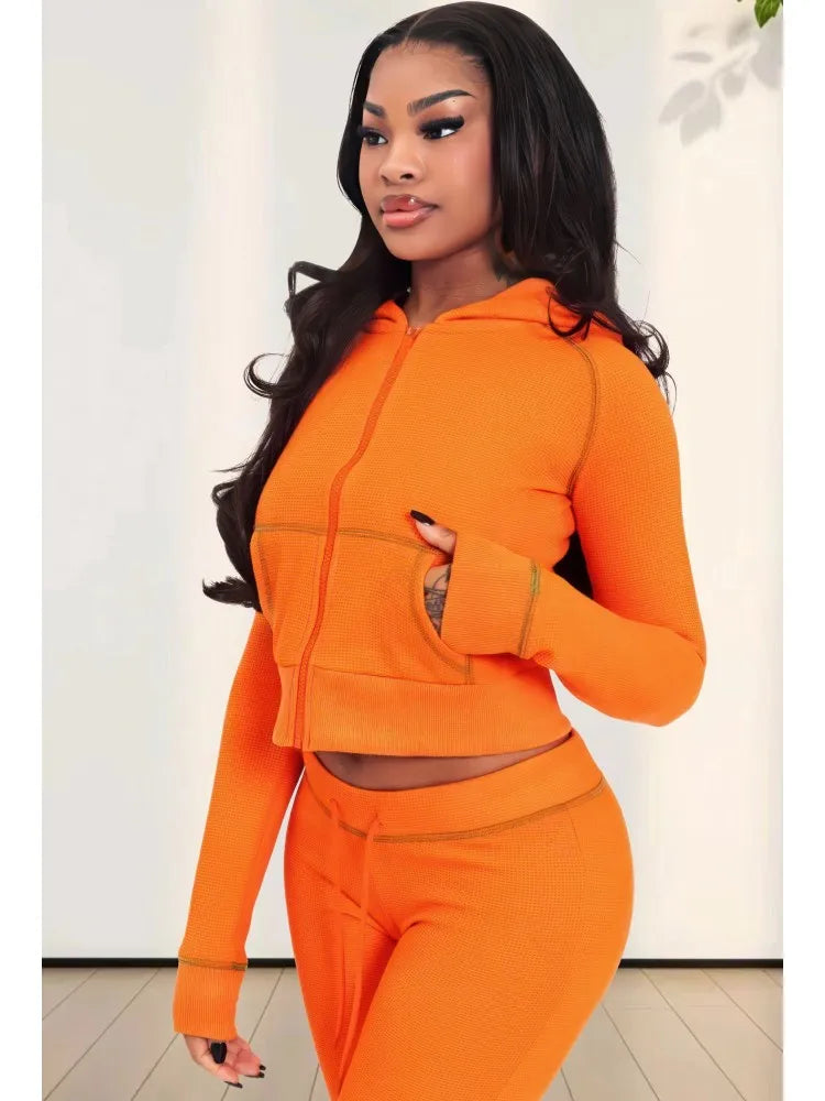 Babs New Arrival Aemmer Summer 2 Piece Women Sets Matching Sets Solid Color Two Pieces Sets Top Pants Suits Outfits Clothing