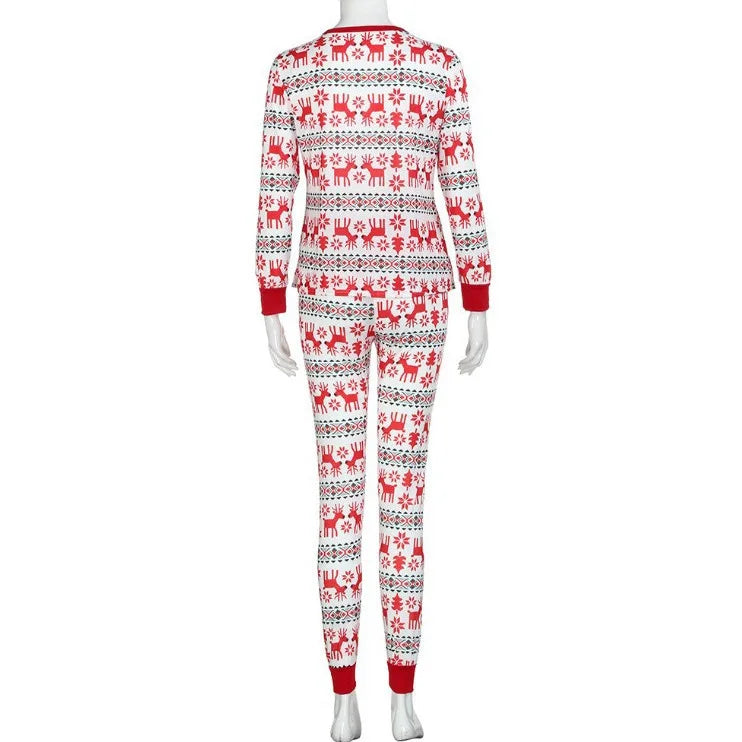 Christmas matching family outfit long sleeve moose print Christmas family outfit long sleeve pajamas pajama pants home clothing